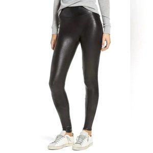 SPANX Black Shiny Leggings